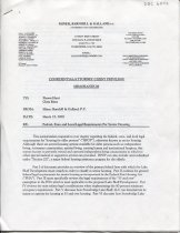 Confidential Memorandum